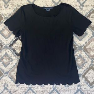 French Connection black blouse top sz M